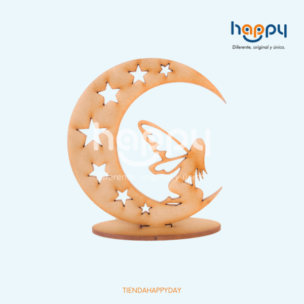 Recuerdo cumpleaños luna - Productos de madera MDF - Happy day