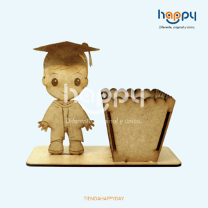 Recuerdo Graduación  + porta esferos - Productos de madera MDF - Happy day