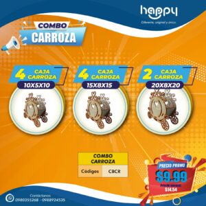 Combo Carrozas - Combos de cajas de MDF Happy day